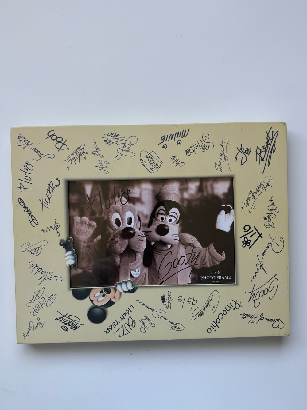 Disney Pluto & Goofy 4x6 photo frame